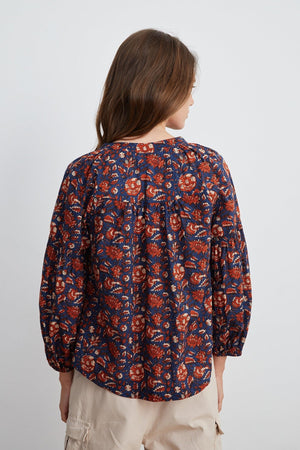 NOAH HALF PLACKET BLOUSE - Velvet Staging 2.0