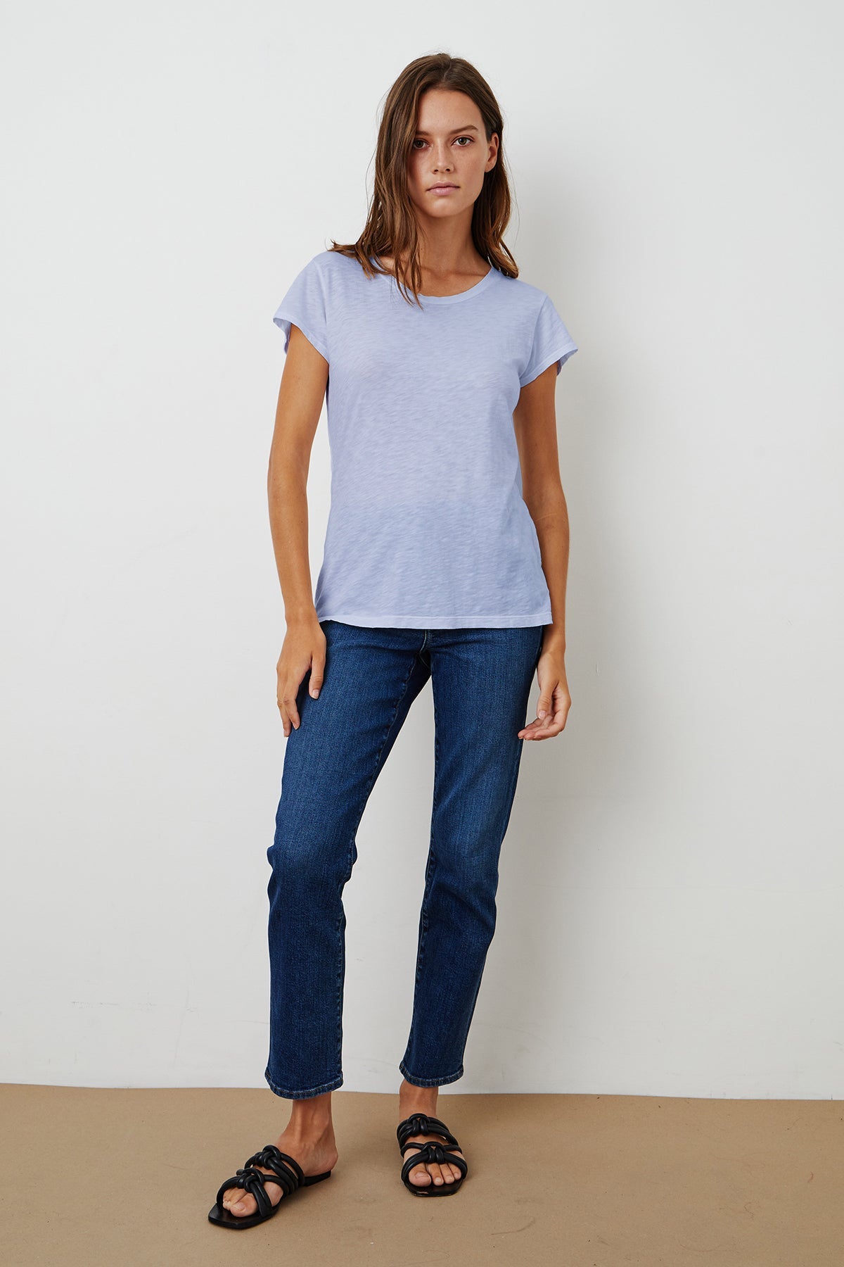 ODELIA COTTON SLUB CREW NECK TEE - Velvet Staging 2.0-26916284334276
