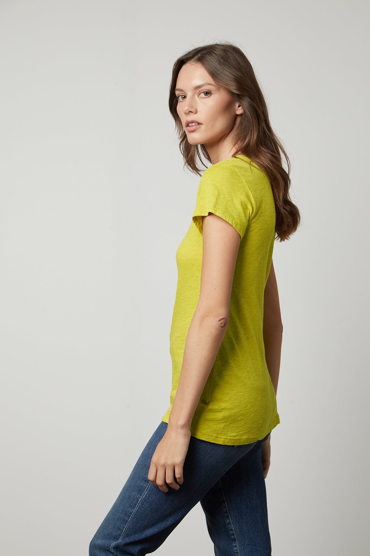 ODELIA COTTON SLUB CREW NECK TEE - Velvet Staging 2.0-27198283481284
