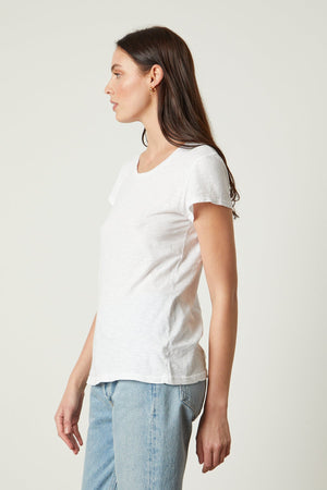 ODELIA COTTON SLUB CREW NECK TEE - Velvet Staging 2.0