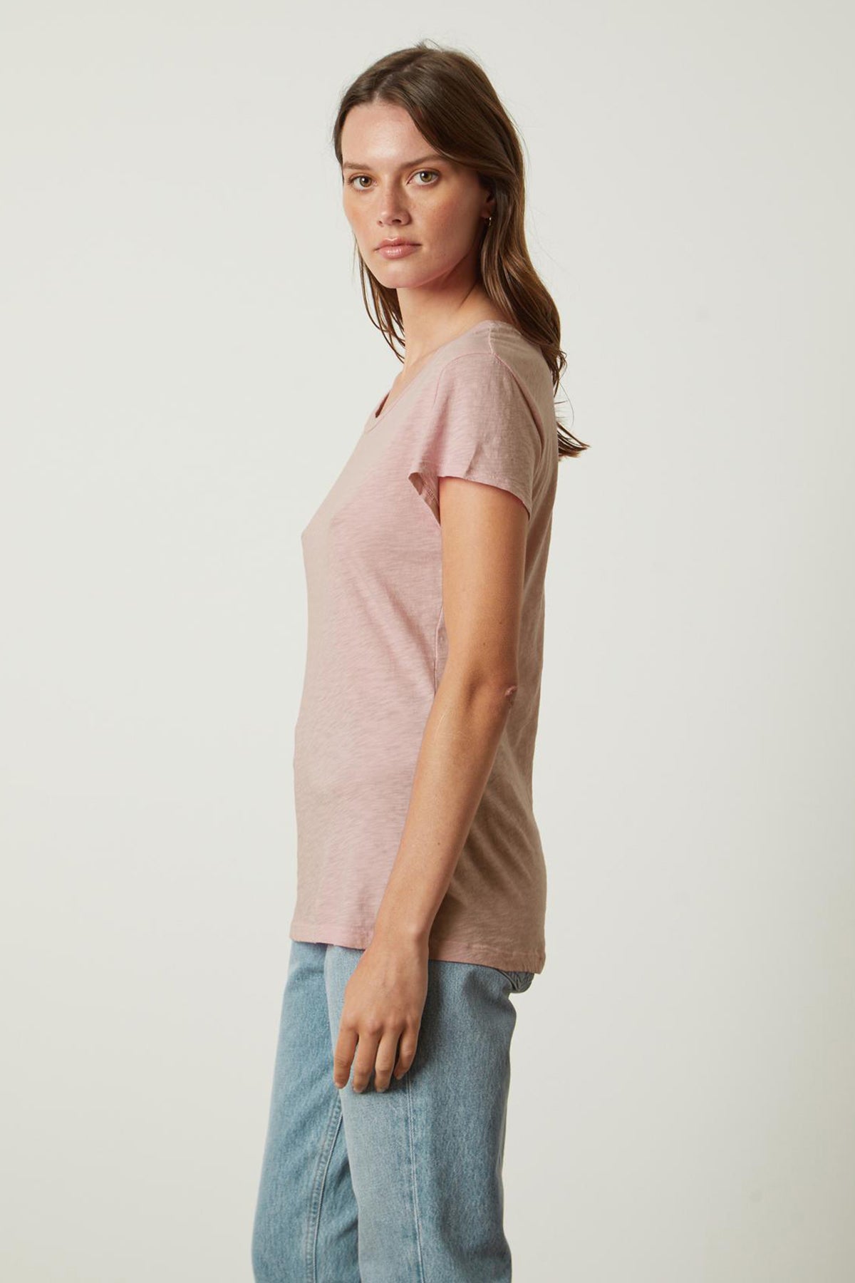 ODELIA COTTON SLUB CREW NECK TEE - Velvet Staging 2.0-27198283153604