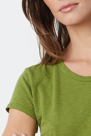 ODELIA COTTON SLUB CREW NECK TEE - Velvet Staging 2.0