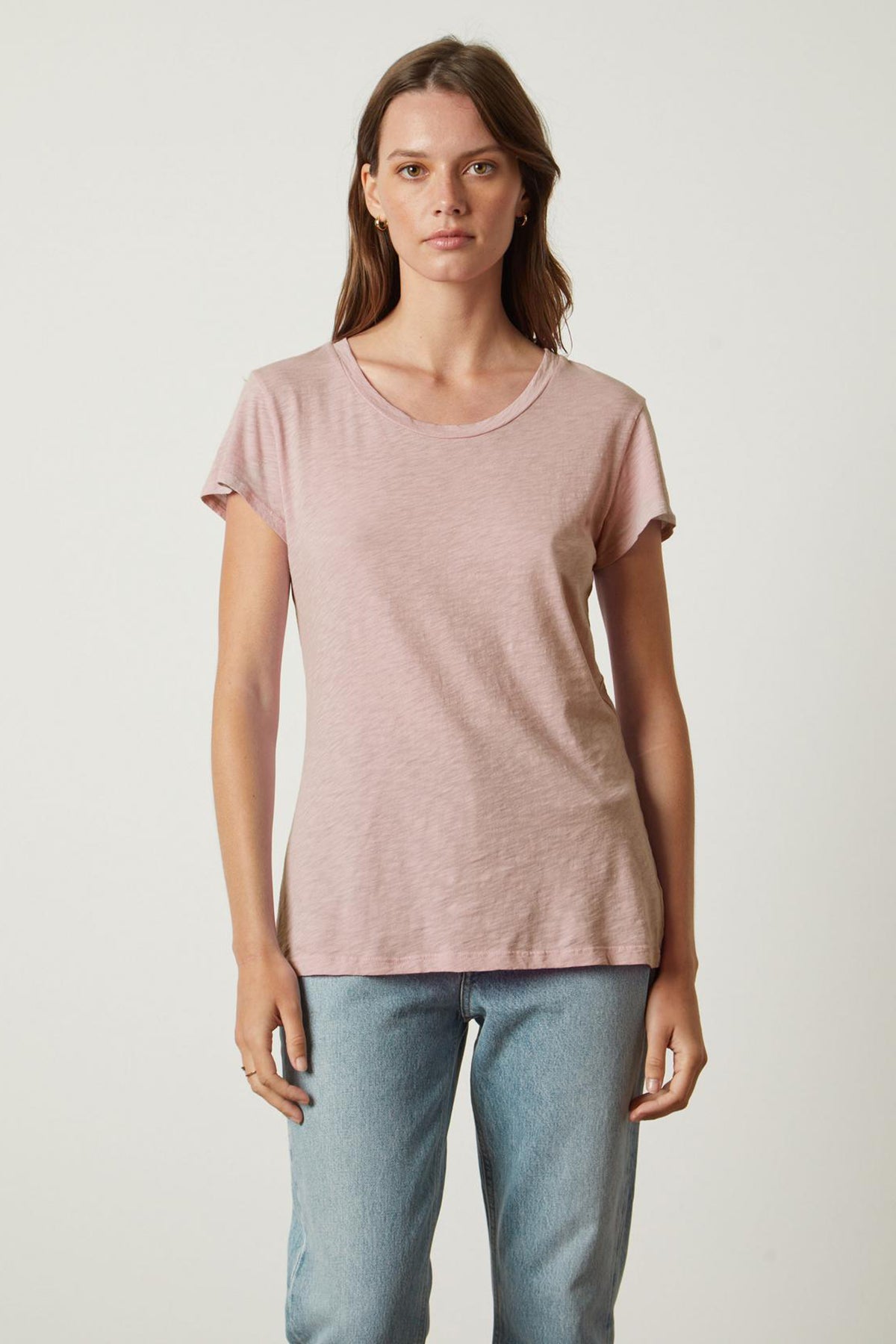 ODELIA COTTON SLUB CREW NECK TEE - Velvet Staging 2.0