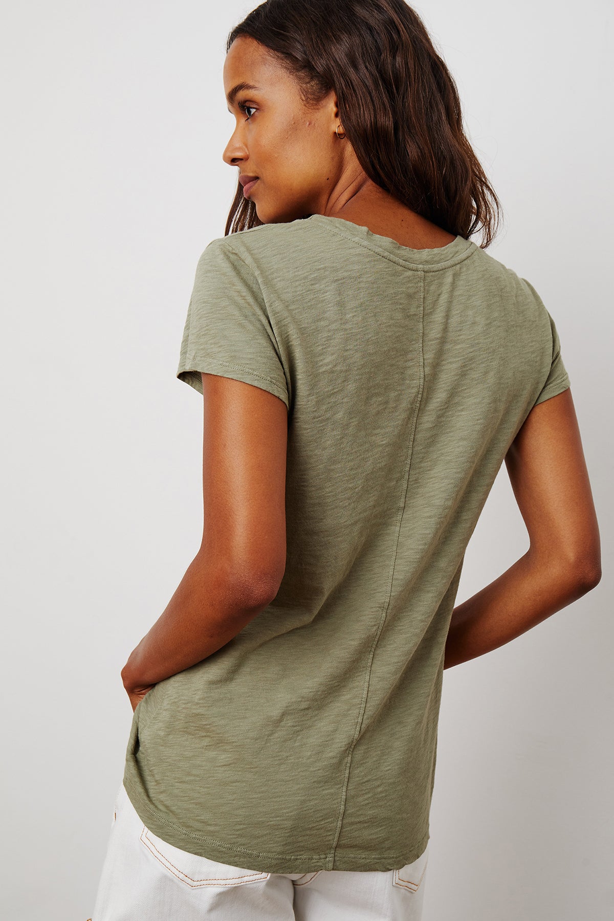 ODELIA COTTON SLUB CREW NECK TEE - Velvet Staging 2.0-26916284563652