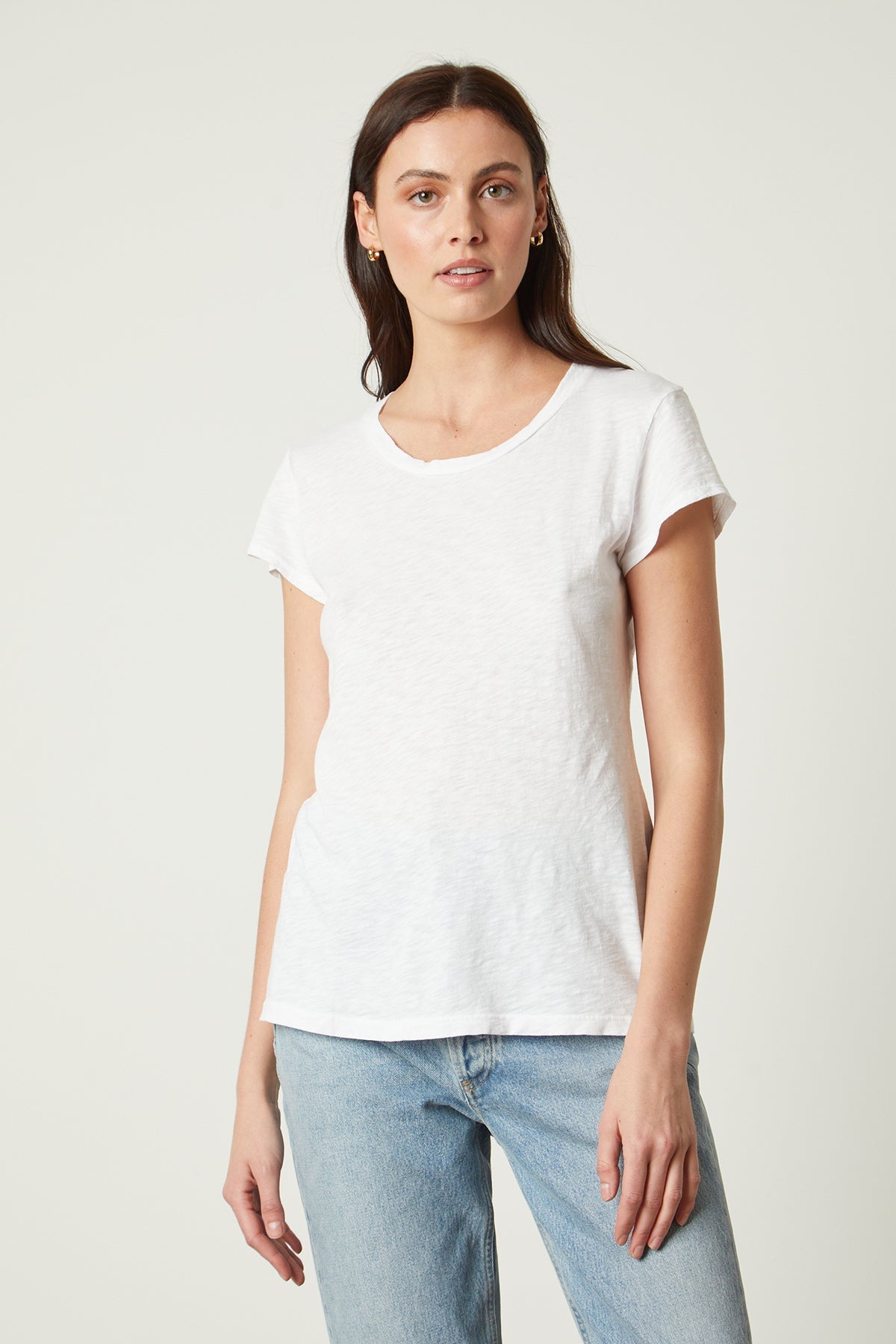 ODELIA COTTON SLUB CREW NECK TEE - Velvet Staging 2.0