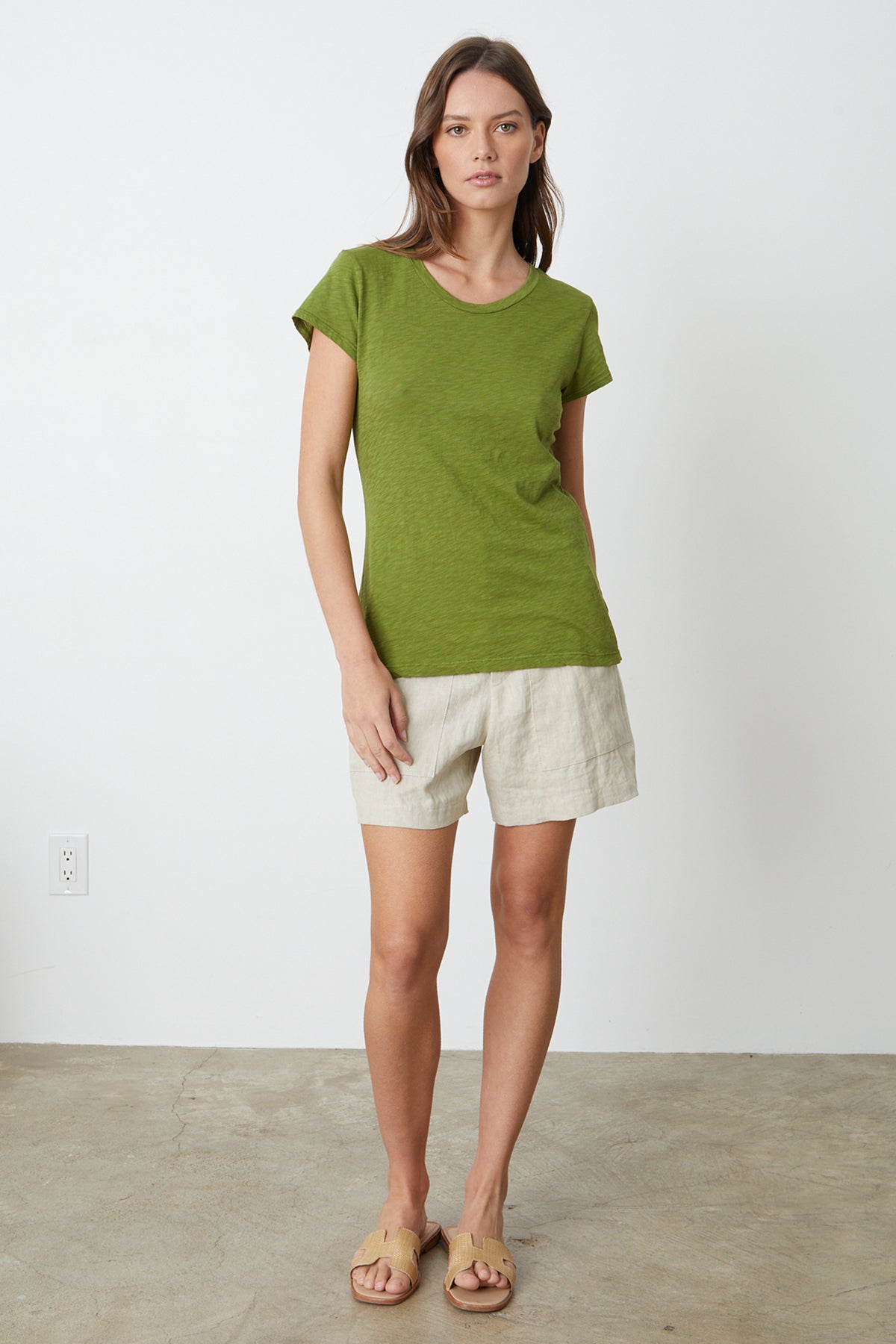 ODELIA COTTON SLUB CREW NECK TEE - Velvet Staging 2.0-27198283317444