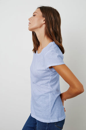 ODELIA COTTON SLUB CREW NECK TEE - Velvet Staging 2.0