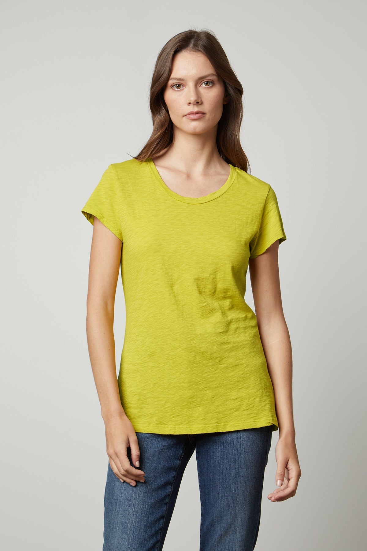 ODELIA COTTON SLUB CREW NECK TEE - Velvet Staging 2.0-27198283448516