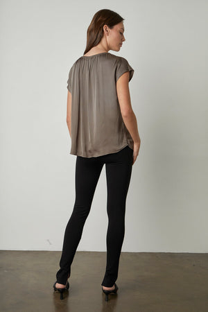 ODETTE CAP SLEEVE BLOUSE - Velvet Staging 2.0