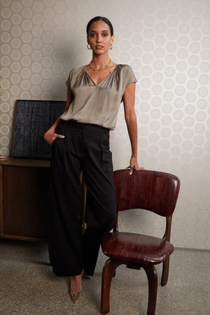 ODETTE CAP SLEEVE BLOUSE - Velvet Staging 2.0