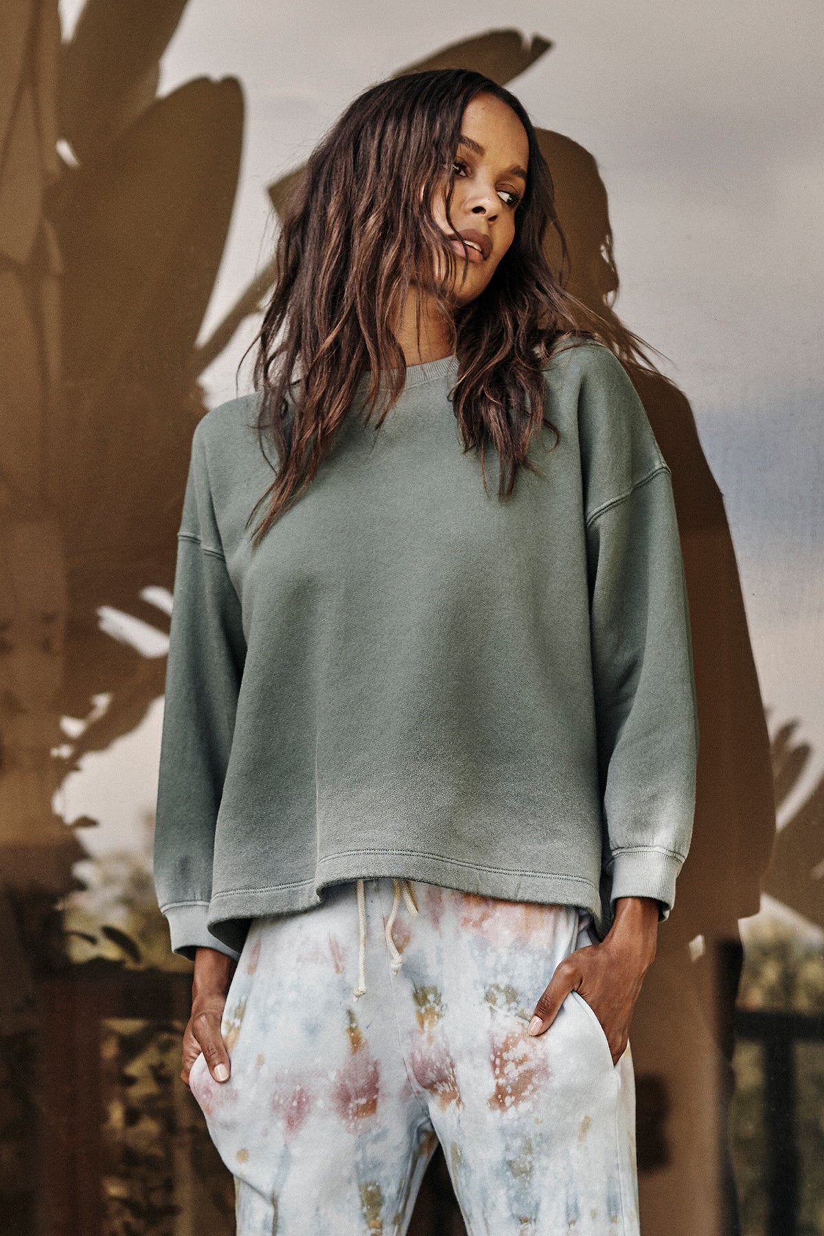 OLIVETTE OMBRE SWEATSHIRT - Velvet Staging 2.0-26916288004292