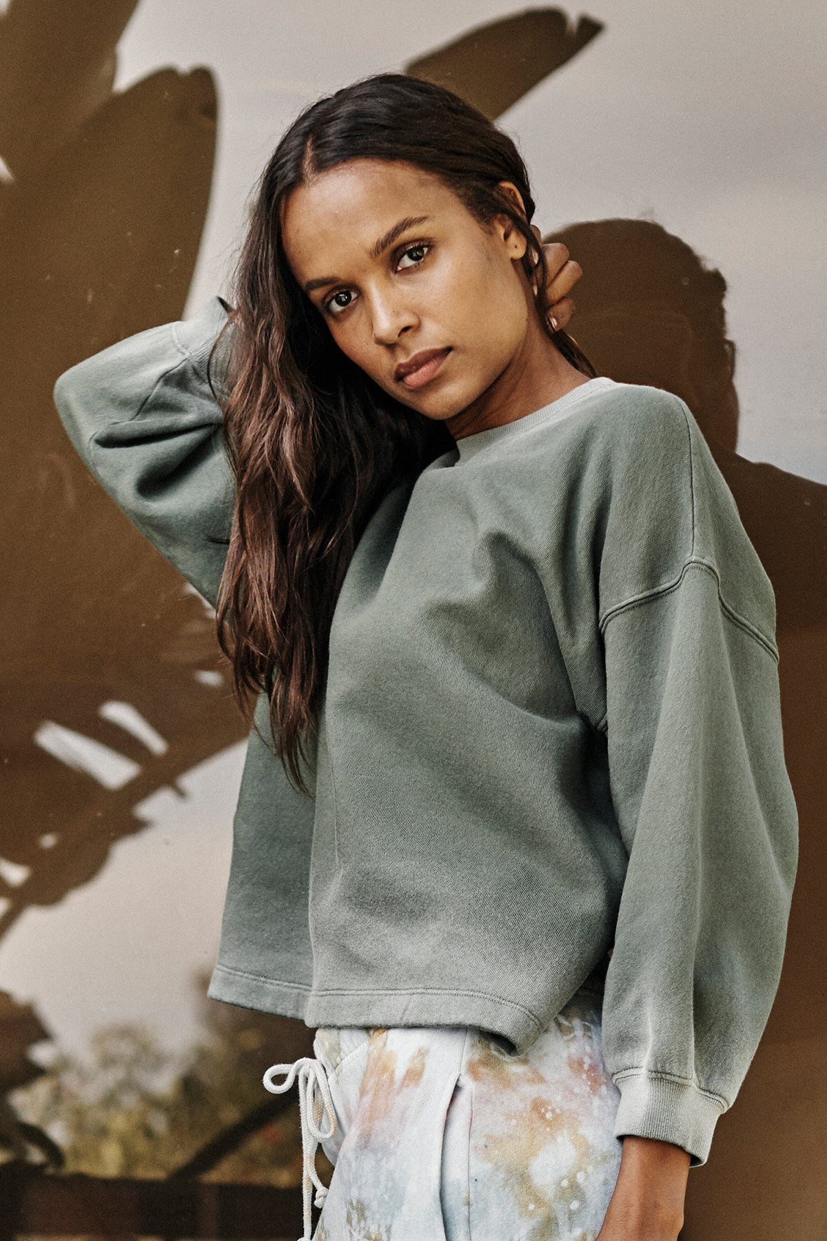 OLIVETTE OMBRE SWEATSHIRT - Velvet Staging 2.0-26916288037060
