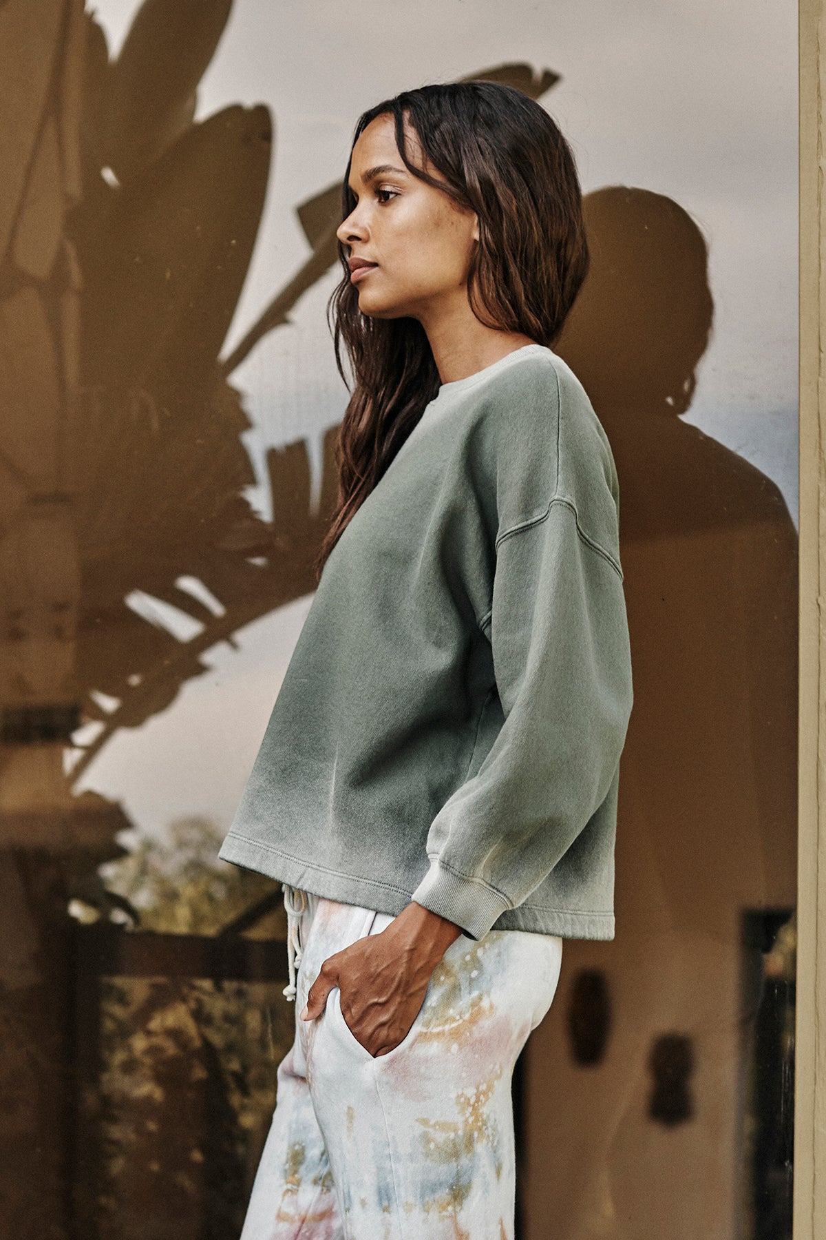 OLIVETTE OMBRE SWEATSHIRT - Velvet Staging 2.0-26916288102596