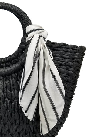 OLIVIA ROUND HANDLE SCARF TOTE - Velvet Staging 2.0