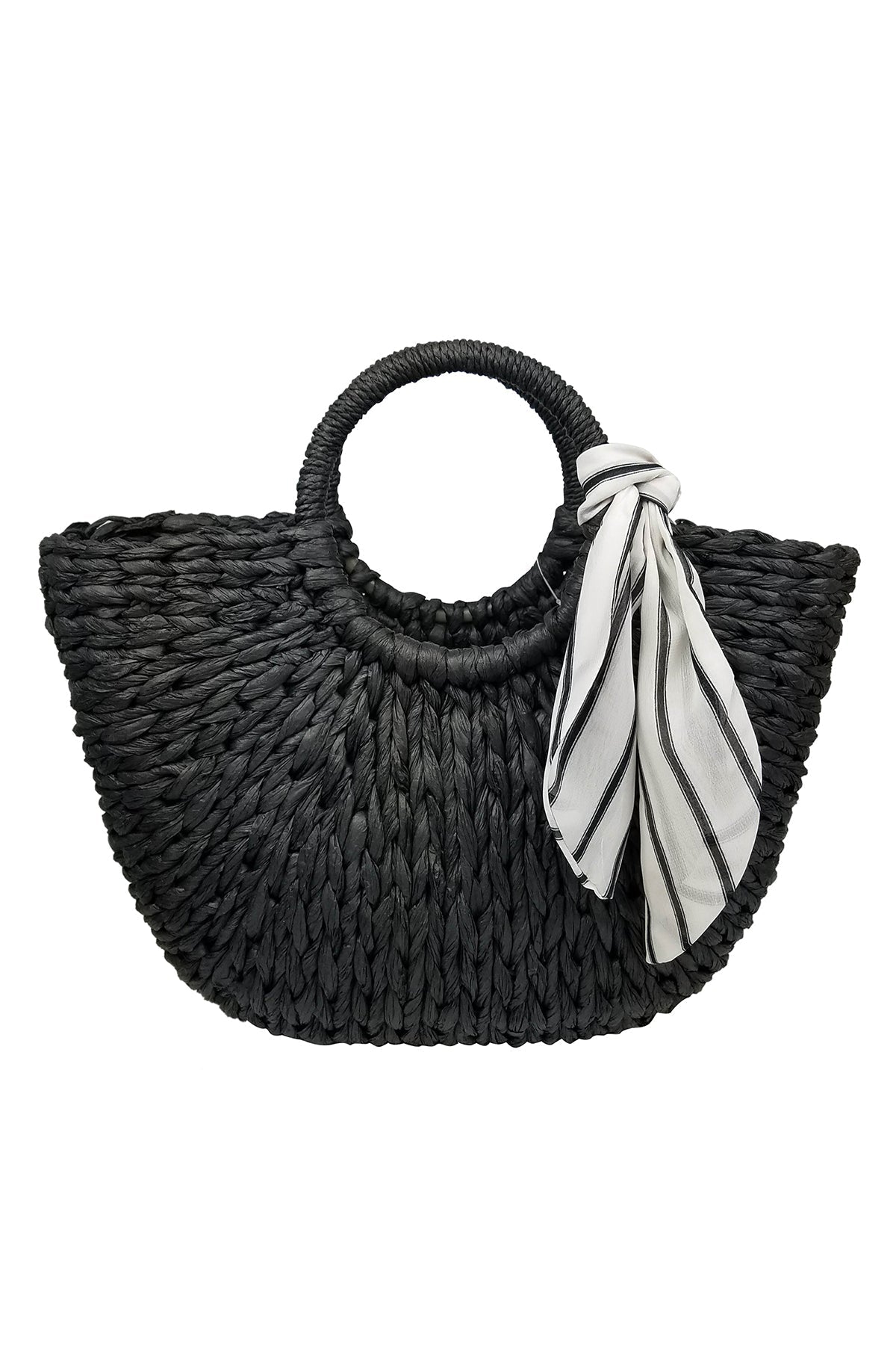OLIVIA ROUND HANDLE SCARF TOTE - Velvet Staging 2.0