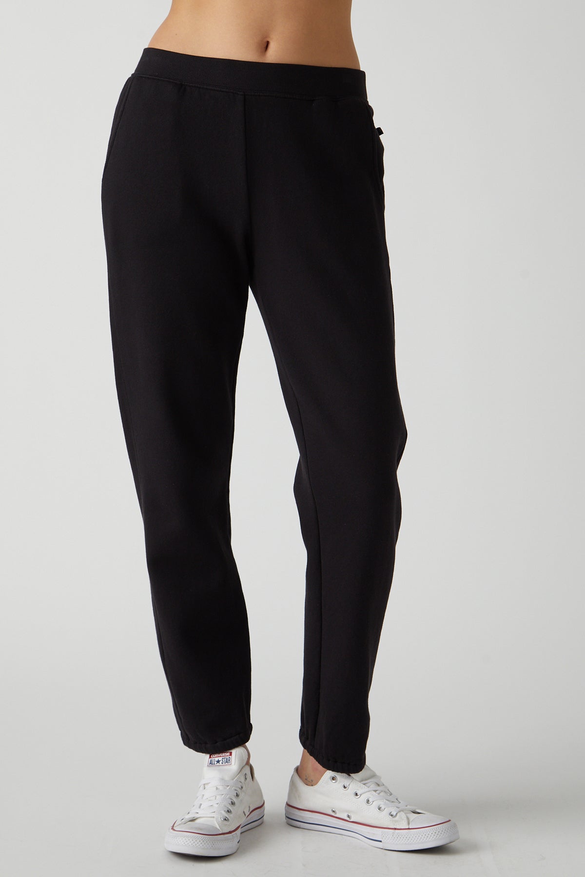   Zuma Sweatpant in black front 