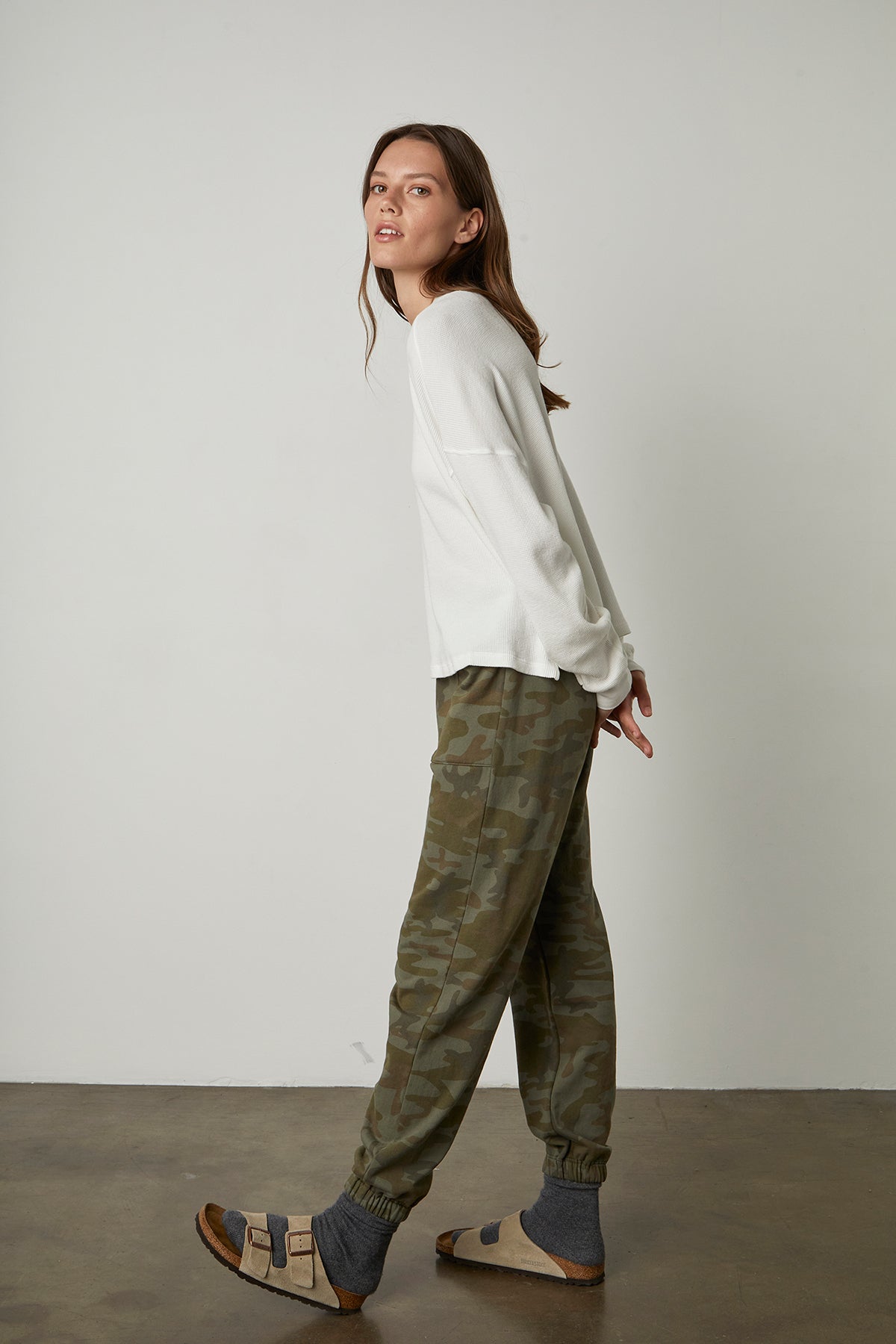 PAIGE OVERSIZED COTTON THERMAL TEE - Velvet Staging 2.0-26916289249476