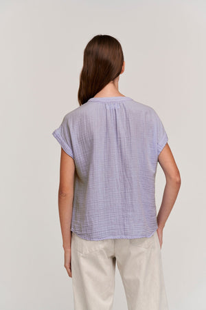 PAMELA COTTON GAUZE BUTTON-UP TOP - Velvet Staging 2.0