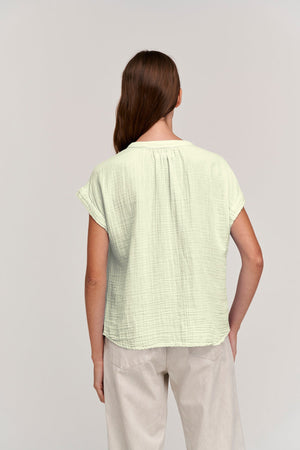 PAMELA COTTON GAUZE BUTTON-UP TOP - Velvet Staging 2.0