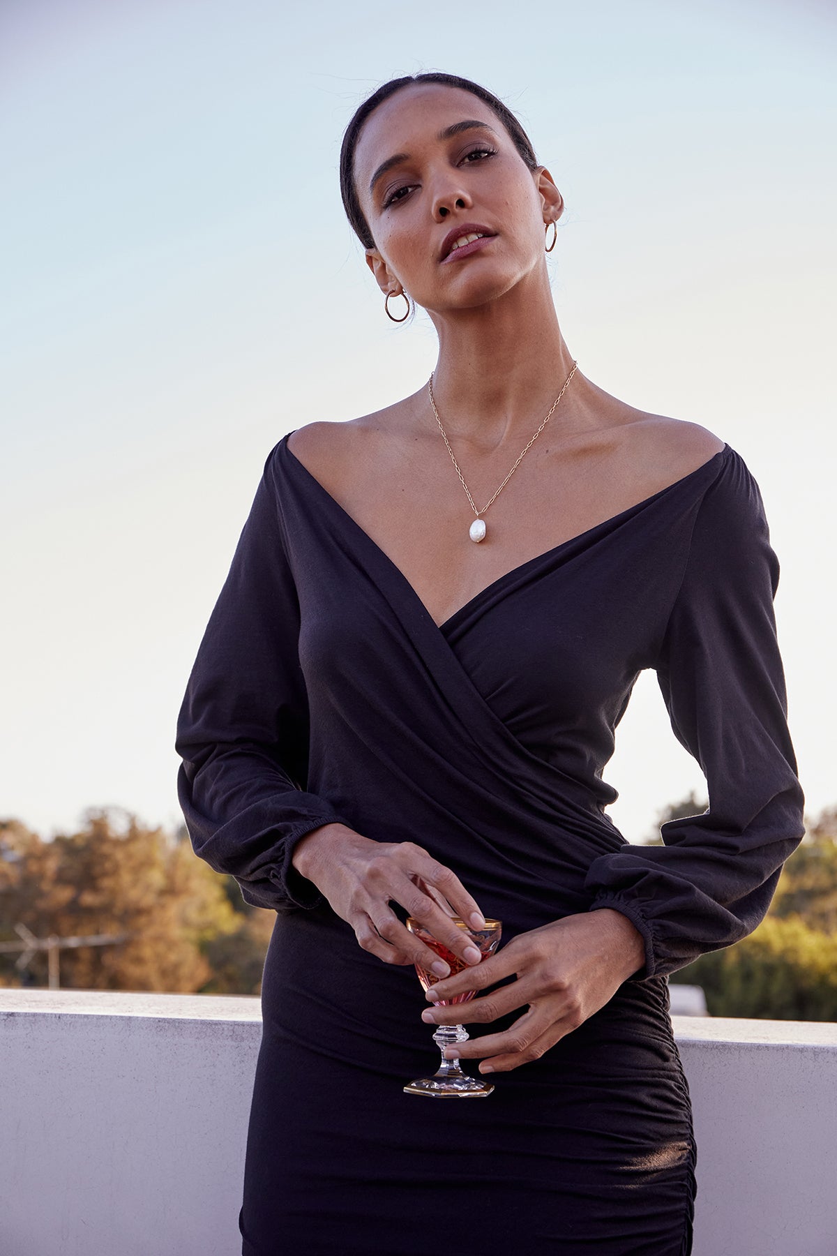 PARIS FAUX WRAP DRESS - Velvet Staging 2.0