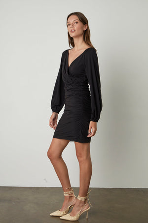PARIS FAUX WRAP DRESS - Velvet Staging 2.0