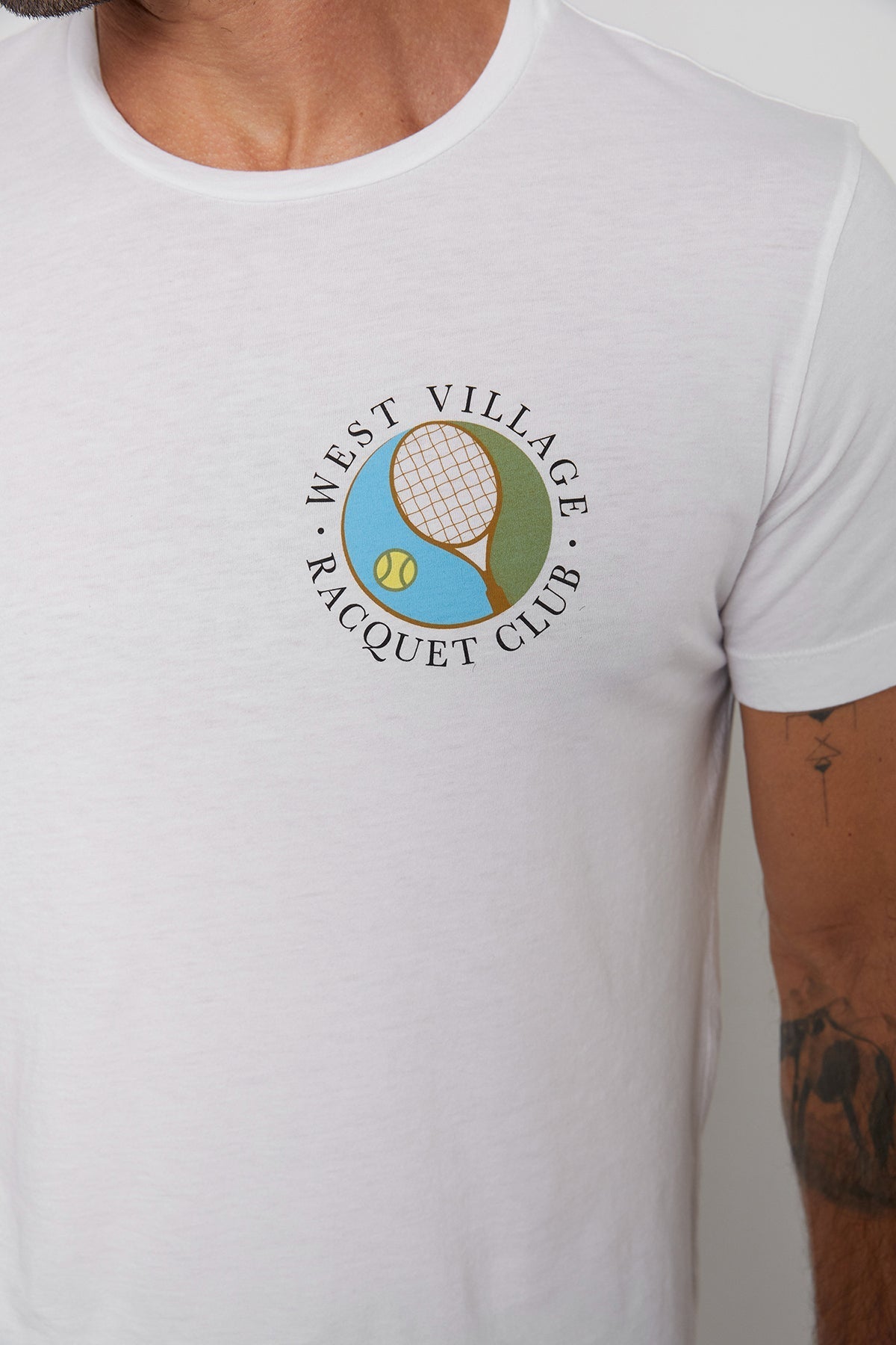 PARK CREW NECK GRAPHIC TEE - Velvet Staging 2.0