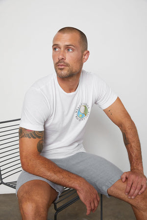 PARK CREW NECK GRAPHIC TEE - Velvet Staging 2.0
