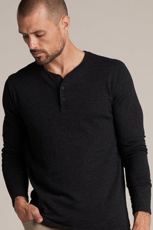 PASCAL MOCK TWIST JERSEY HENLEY - Velvet Staging 2.0