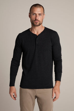 PASCAL MOCK TWIST JERSEY HENLEY - Velvet Staging 2.0