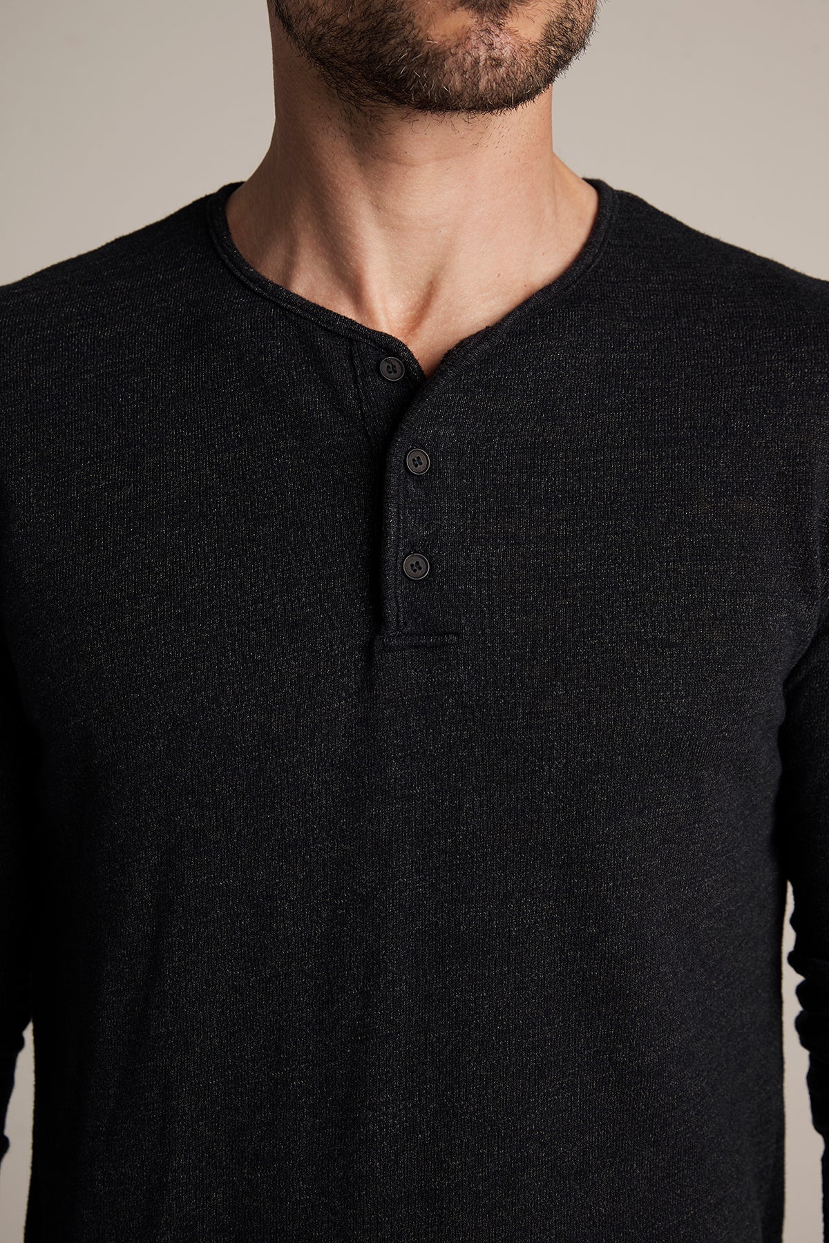 PASCAL MOCK TWIST JERSEY HENLEY - Velvet Staging 2.0