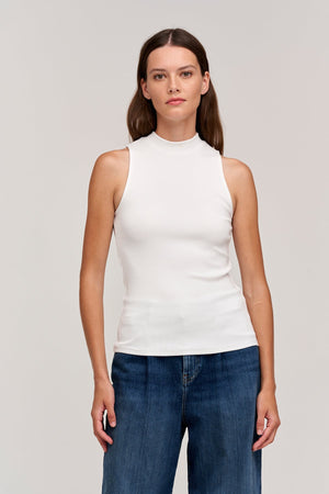 PAULETTE MOCK NECK TANK TOP - Velvet Staging 2.0