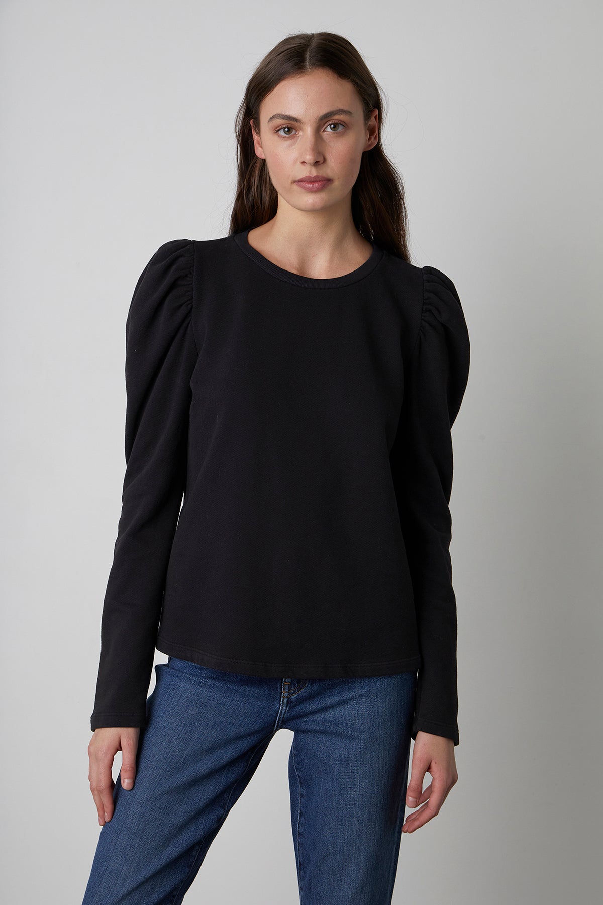PEGGY PUFF SLEEVE SWEATSHIRT - Velvet Staging 2.0-26916296097988