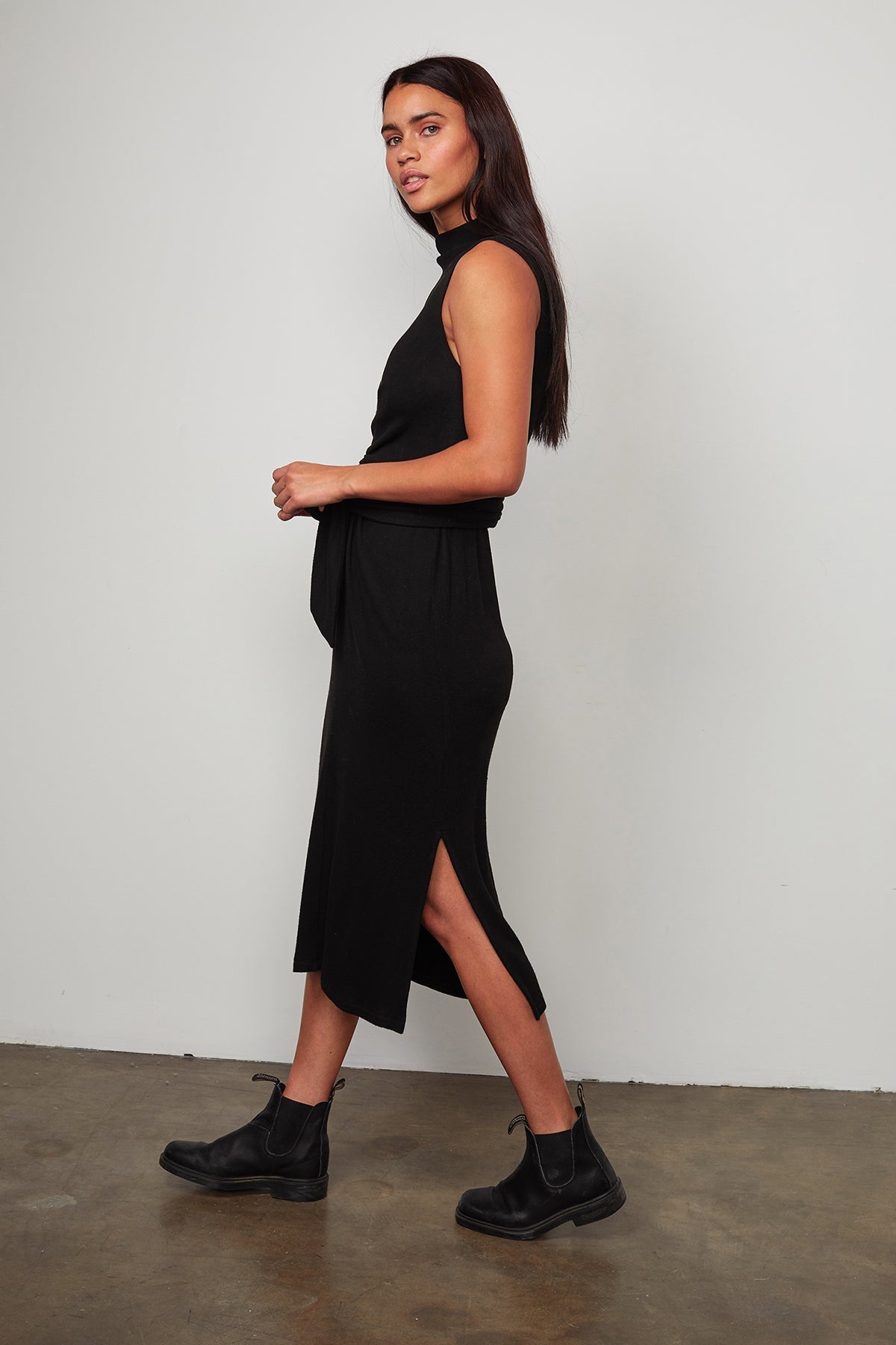 PENI MOCK NECK DRESS - Velvet Staging 2.0