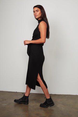 PENI MOCK NECK DRESS - Velvet Staging 2.0