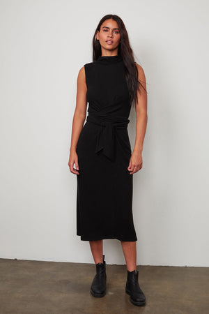 PENI MOCK NECK DRESS - Velvet Staging 2.0