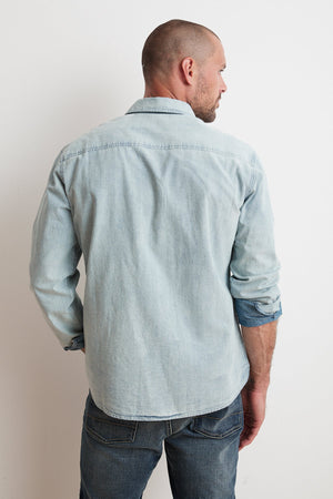 PHOENIX COTTON CHAMBRAY BUTTON UP SHIRT - Velvet Staging 2.0