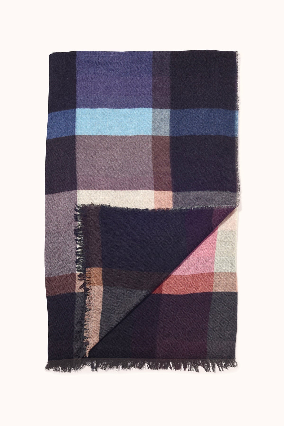 PLAID WOOL BLEND SCARF BY EPICE - Velvet Staging 2.0