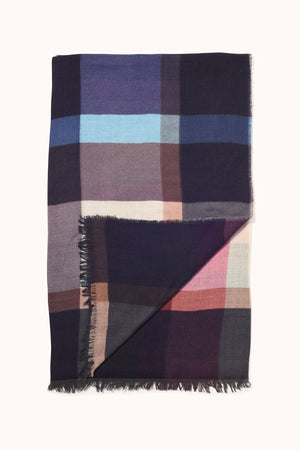 PLAID WOOL BLEND SCARF BY EPICE - Velvet Staging 2.0