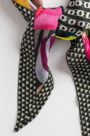 PRINTED DIAMOND SILK BLEND SCARF BY VISMAYA - Velvet Staging 2.0