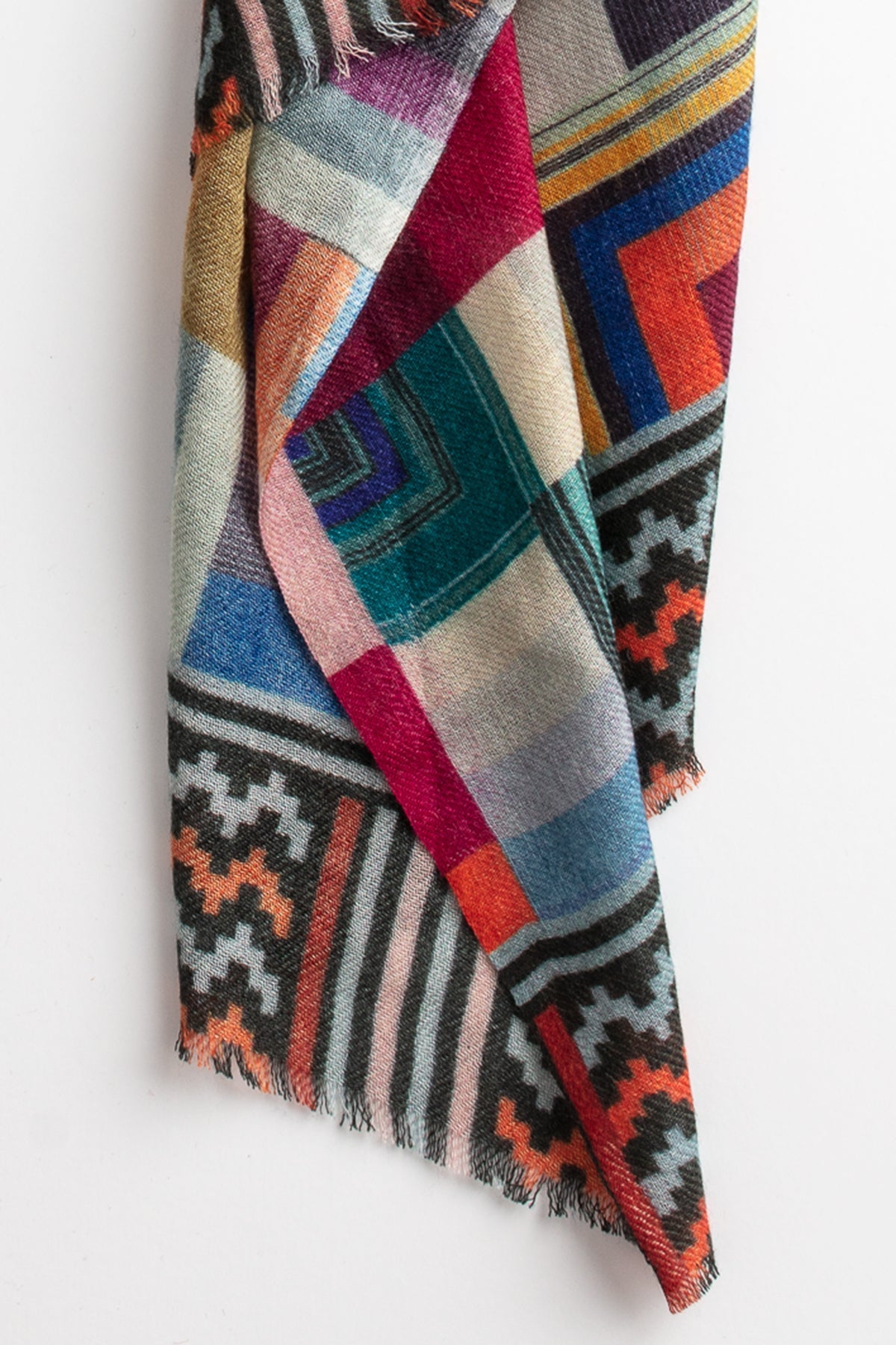 PRINTED SILK BLEND SCARF BY VISMAYA - Velvet Staging 2.0-26916304421060
