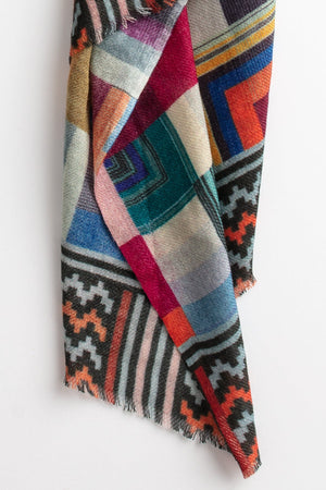 PRINTED SILK BLEND SCARF BY VISMAYA - Velvet Staging 2.0