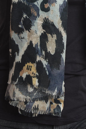 PRINTED SILK BLEND SCARF BY VISMAYA - Velvet Staging 2.0