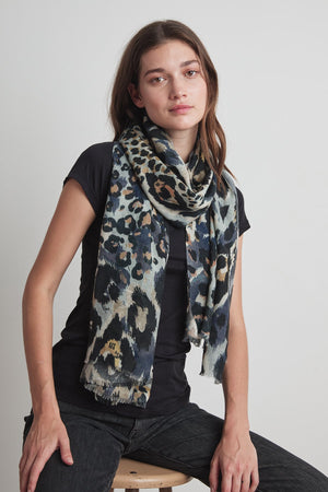 PRINTED SILK BLEND SCARF BY VISMAYA - Velvet Staging 2.0