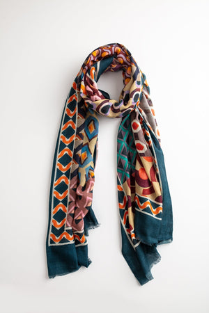 PRINTED SILK BLEND SCARF BY VISMAYA - Velvet Staging 2.0