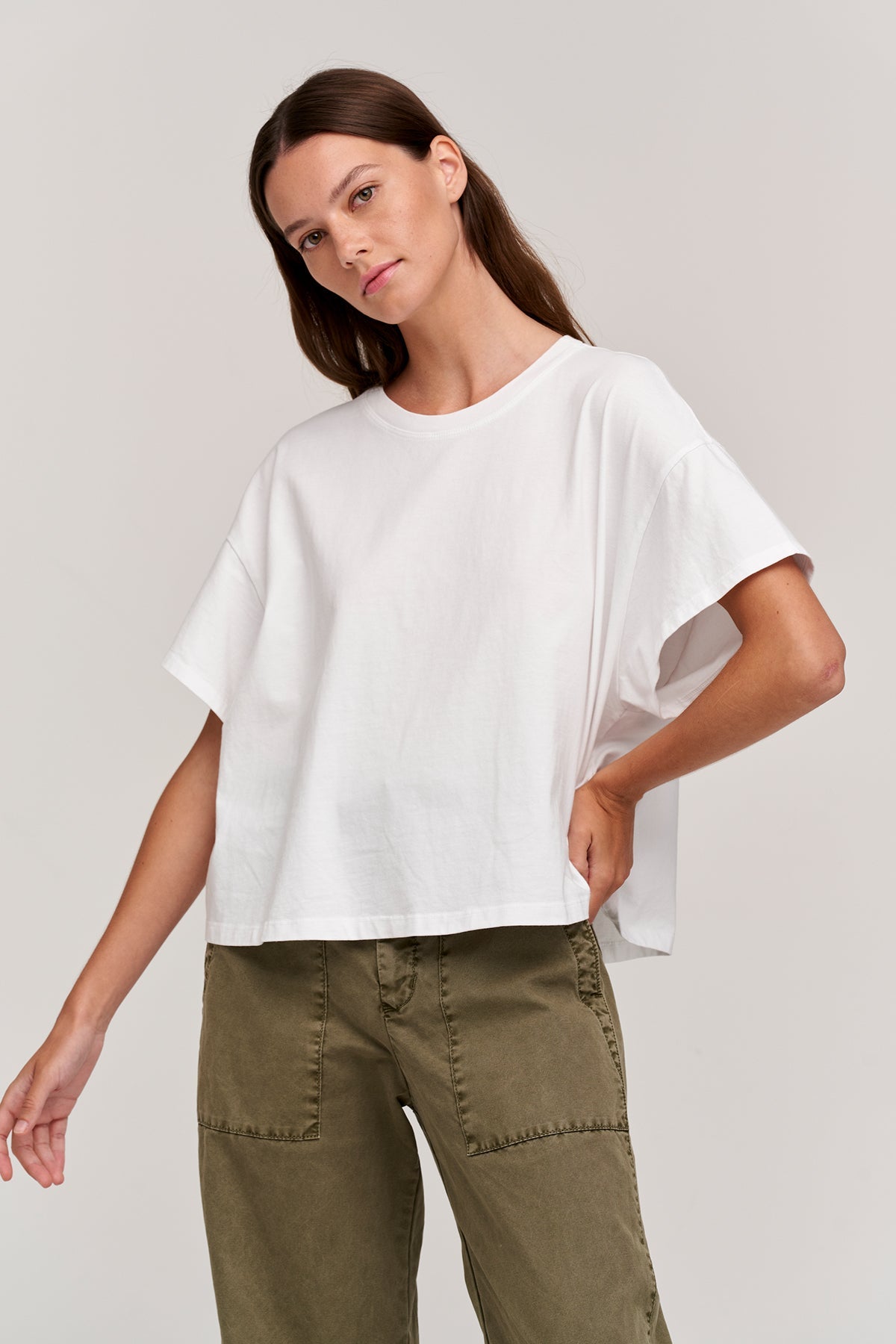 RACHELLE OVERSIZED CREW NECK TEE - Velvet Staging 2.0