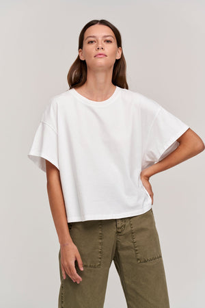 RACHELLE OVERSIZED CREW NECK TEE - Velvet Staging 2.0