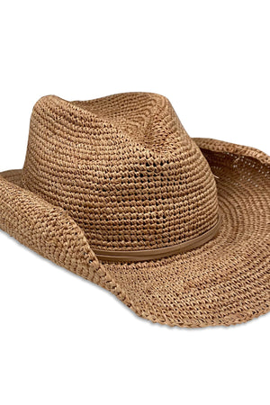 RAFFIA CROCHET COWBOY HAT - Velvet Staging 2.0