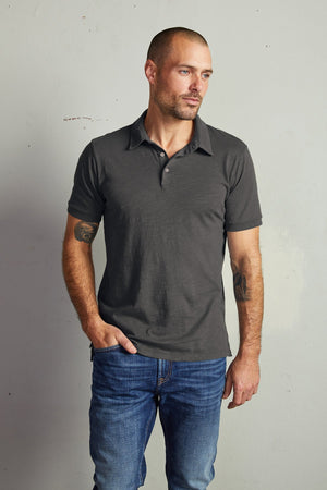 RANDALL COTTON SLUB POLO - Velvet Staging 2.0