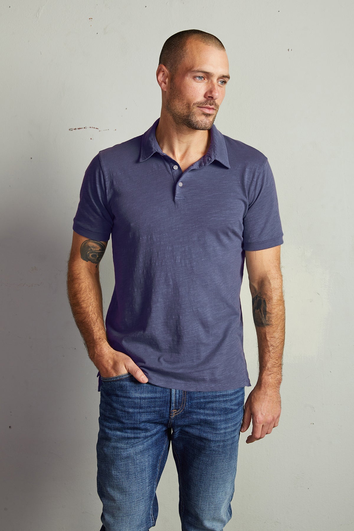 RANDALL COTTON SLUB POLO - Velvet Staging 2.0-26916316971204