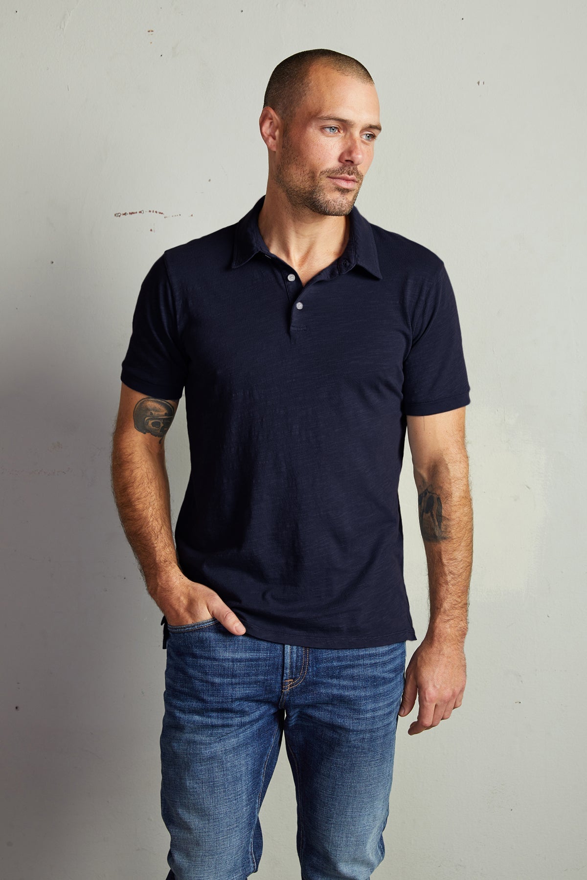 RANDALL COTTON SLUB POLO - Velvet Staging 2.0